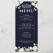 ホワイトローゼズとプリンセスティアラダークブルー メニュー (正面)