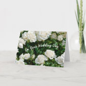ホワイトローゼズガーデンアート結婚ズおめでとう カード (正面)