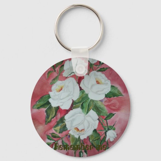 ホワイトローゼズキーチェーン キーホルダー (正面)