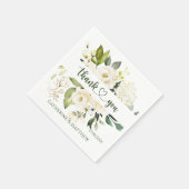 ホワイトローゼズグリーンリーサンキュー スタンダードカクテルナプキン (角)