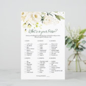 ホワイトローゼズグリーンリーブライダルあなたの財布の中に何がある (スタンド正面)