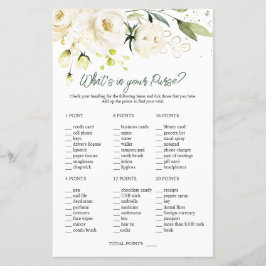 ホワイトローゼズグリーンリーブライダルあなたの財布の中に何がある