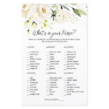 ホワイトローゼズグリーンリーブライダルあなたの財布の中に何がある