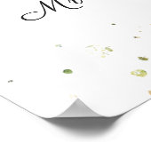 ホワイトローゼズグリーンリーリーフアドバイス&ウェルウィーズ ポスター (角)