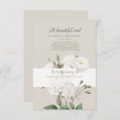 ホワイトローゼズ肉親会サンキューカード 招待状 (正面/裏面)