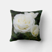 ホワイトローゼフォトピロー自然愛好家ガーデナー クッション (裏面)