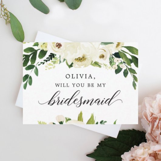 ホワイトローゼブリデスメイド提案カード ポストカード