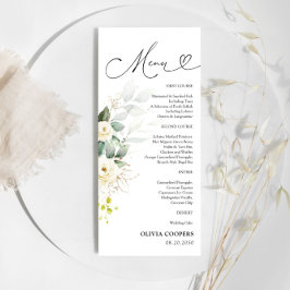 ホワイトローゼベビーシャワーメニュー メニュー