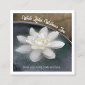 ホワイトロータスインウォーターウェルネススパホワイト スクエア名刺 (正面)