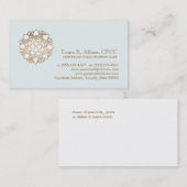 ホワイトロータスウェルネスヒーリングアーツビジネスカード 名刺 (正面/裏面)