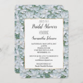 ホワイトロータスフラワーズブライダルシャワー 招待状 (正面/裏面)