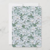 ホワイトロータスフラワーズブライダルシャワー 招待状 (裏面)