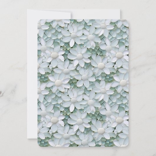 ホワイトロータスフラワーズブライダルシャワー 招待状 (裏面)