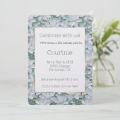 ホワイトロータスフラワーズ誕生日 招待状 (スタンド正面)