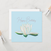 ホワイトロータスフラワーラミナス カード (正面/裏面インサイチュ)