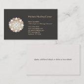 ホワイトロータスホリスティックヒーリングアーツビジネスカード 名刺 (正面/裏面)