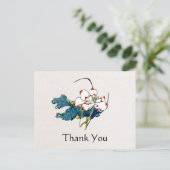 ホワイトロータスマッサージセラピストサンキューハガキ ポストカード (スタンド正面)