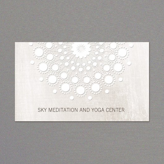 ホワイトロータスマンダラヨガアンドメディテーションインストラクター 名刺