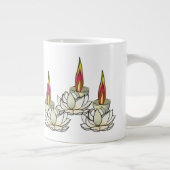 ホワイトロータス&ディーパ ジャンボコーヒーマグカップ (右)