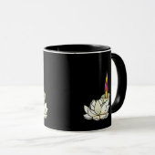 ホワイトロータス&ディーパ マグカップ (正面右)