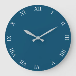 ホワイトローマ数字時計顔壁時計 ラージ壁時計