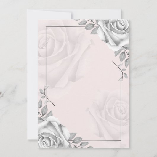 ホワイトロー素朴ズ写真テンプレート日付の保存 案内状 (裏面)