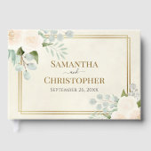 ホワイトロー素朴ズ&ユーカリプトゥスエレガントウェディング ゲストブック (正面)