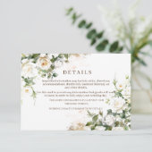 ホワイトロー結婚ズのエレガントフローラ エンクロージャーカード (スタンド正面)