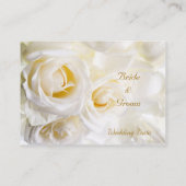 ホワイトロー結婚ズのテーブル番号 プレイスカード (裏面)