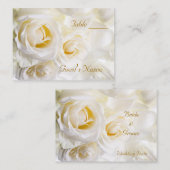 ホワイトロー結婚ズのテーブル番号 プレイスカード (正面/裏面)