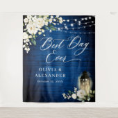 ホワイトロ王室のーズブルー結婚ウッド タペストリー (正面)