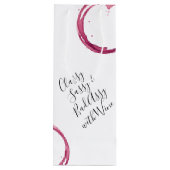 ホワイトワおもしろいインパンワインバッグギフト ワインギフトバッグ (裏面)