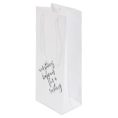 ホワイトワおもしろいインプン ワインギフトバッグ (正面アングル)