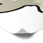 ホワイトワイゼル野生動物のポスター ポスター (角)