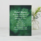 ホワイトワイルドバラフローラブライダルシャワー 招待状 (スタンド正面)