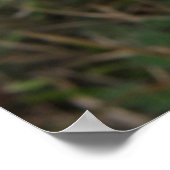 ホワイトワイルドフラワーズプリント ポスター (角)