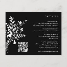 ホワイトワイルドフラワーブーケブラック結婚ズ詳細