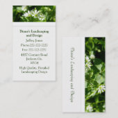 ホワイトワイルドフラワー名刺 名刺 (正面/裏面)