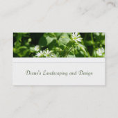 ホワイトワイルドフラワー名刺 名刺 (裏面)