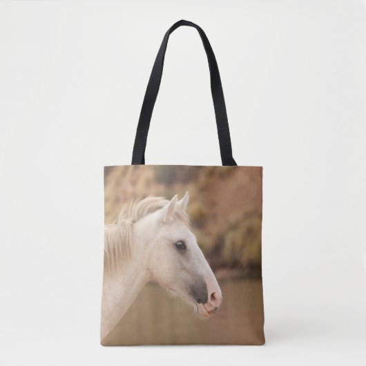 ホワイトワイルドホース トートバッグ (正面)