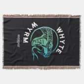 ホワイトワイルムロゴ スローブランケット (正面)