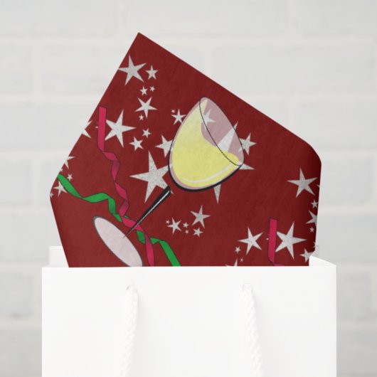 ホワイトワインのクリスマス 薄葉紙 (ギフトバッグ)