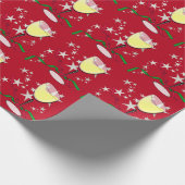 ホワイトワインクリスマス ラッピングペーパー (角)
