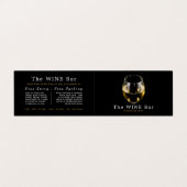 ホワイトワイングラス、ワインバー/ワイナリー、詳細 名刺 (外部フラット)