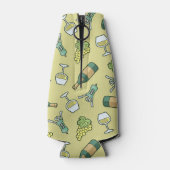 ホワイトワインパターンボトルクール ボトルクーラー (裏面)