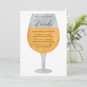 ホワイトワイン 招待状 (スタンド正面)