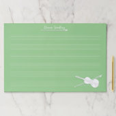 ホワイトヴァイオリンカスタムグリーンジャイアントミュージック原稿 ペーパーパッド (インサイチュ)