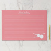 ホワイトヴァイオリンカスタムピンクジャイアントミュージック原稿 ペーパーパッド (インサイチュ)