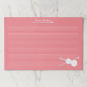 ホワイトヴァイオリンカスタムピンクジャイアントミュージック原稿 ペーパーパッド (正面)