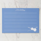 ホワイトヴァイオリンカスタムブルージャイアントミュージック原稿 ペーパーパッド (正面)